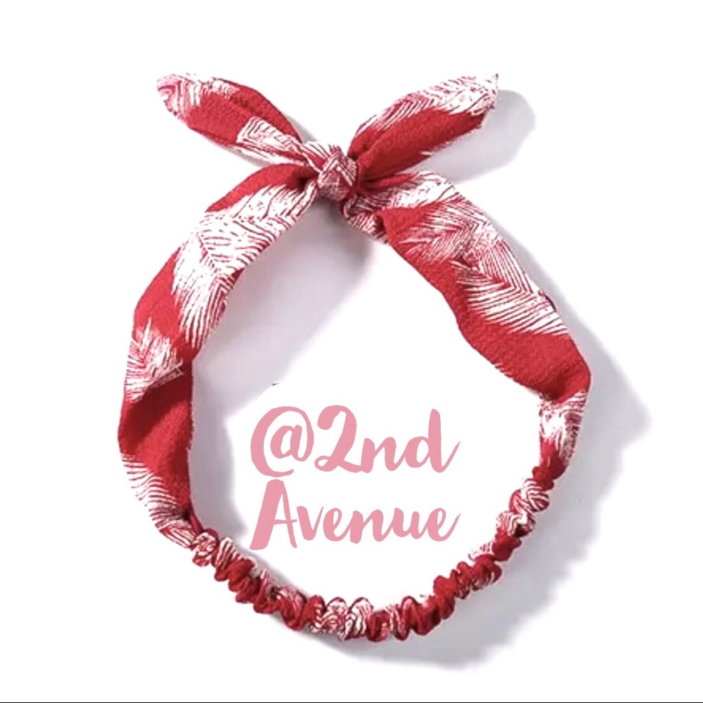 🎁 Palm Leaves Elastic Head Wrap Headband - Picture 2 of 4